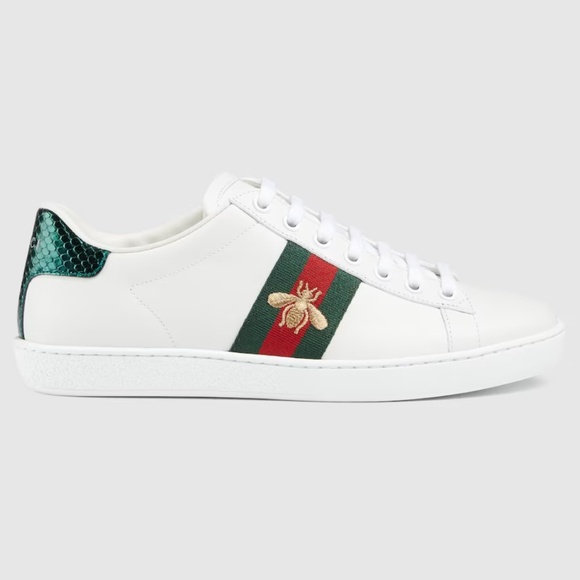 Gucci WOMEN'S ACE SNEAKER WITH BEE SIZE 10 US (40) Made in Italy - Picture 1 of 7